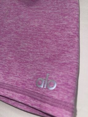 ALO Yoga Lavender Strappy Sports Bra & Matching Shorts